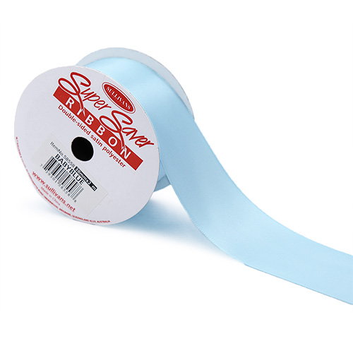 58558 Ribbon Satin 38mm Baby Blue