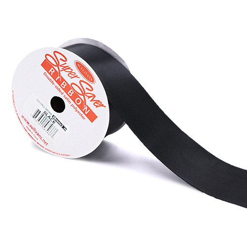 58566 Ribbon Satin 38mm Black