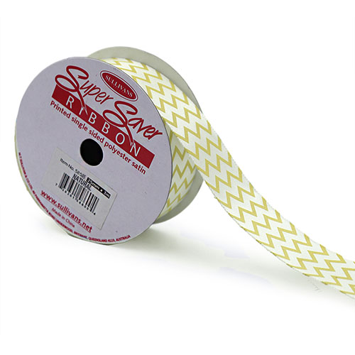 58595 Ribbon Satin 25mm Natural