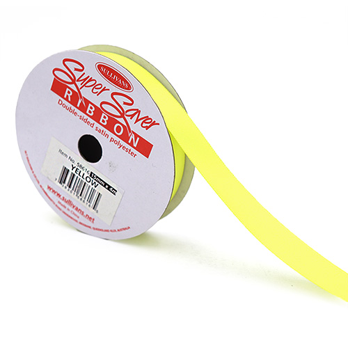58616 Double Sided Ribbon 15mmx4m Yellow