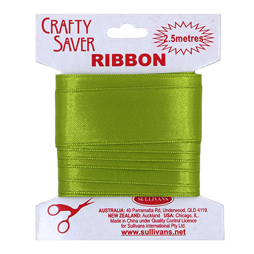 58627 Ribbon 25mmx2.5m Lime