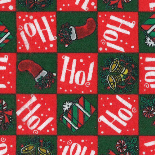 58785 Flannelette 108cm Ho Ho Ho