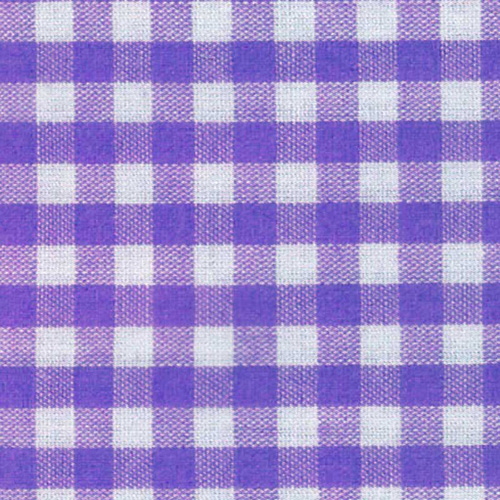 58854 Fabric Gingham 112cm Purple 1 8"