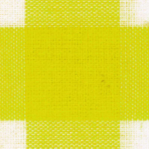 58859 Fabric Gingham 112cm Yellow 1"