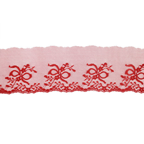 60049 Lace Nylon 80mm Red