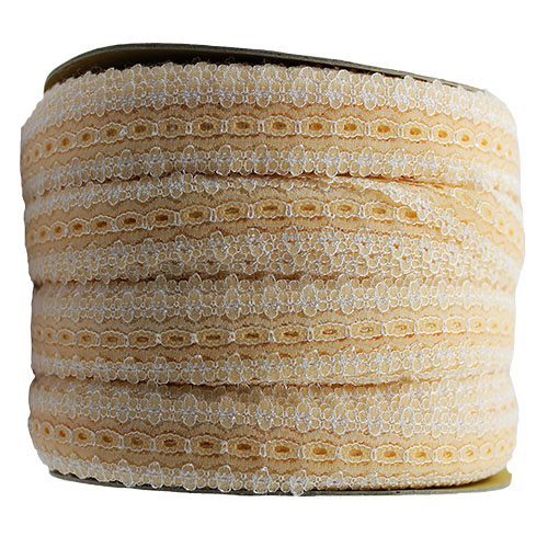 60256 Sullivans 30mm Eyelet Lace - 200m - Peach