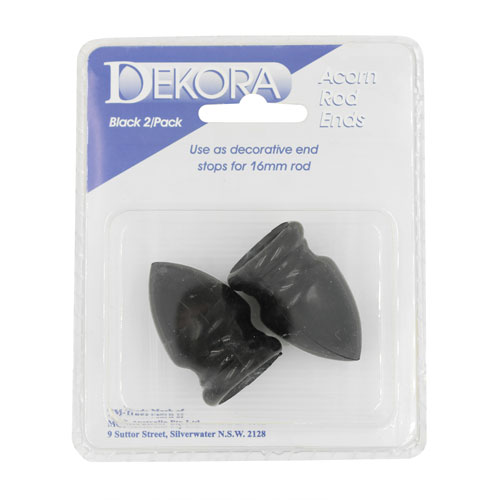 603015 Finial For 16mm Rod Black