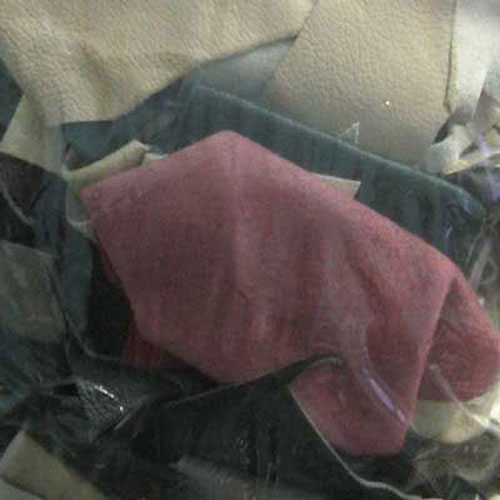 60391 Leather Pieces Assorted 500gm