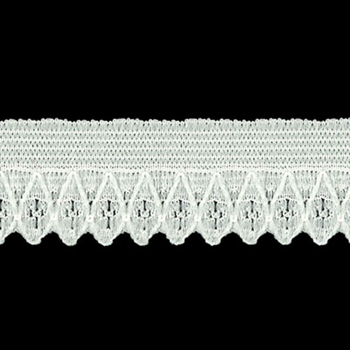 60448 Lace Stretch 20mm Cream