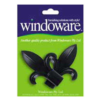 606042 Fleur De Lys Finial For 16mm Rod Black