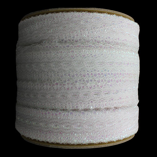 60758 Sullivans 30mm Eyelet Lace - 200m - Opal White