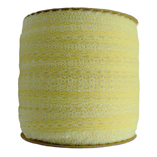 60762 Sullivans 30mm Eyelet Lace - 200m - Opal Yellow