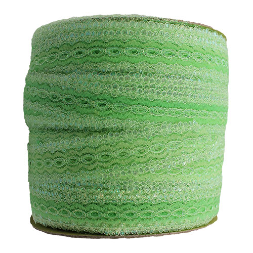 60763 Sullivans 30mm Eyelet Lace - 200m - Opal Green