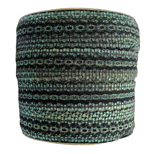 60765 Sullivans 30mm Eyelet Lace - 200m - Opal Black