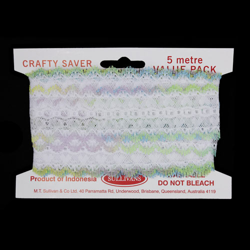 61008 Lace Eyelet Picot 25mm Multi
