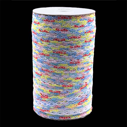 61009 Lace Eyelet 25mm Multi