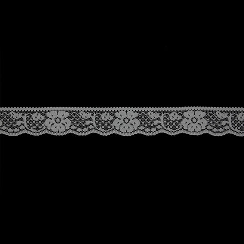 61021 Lace Nylon 25mm Silver Grey