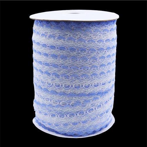61167 Lace Eyelet 35mm White Sky