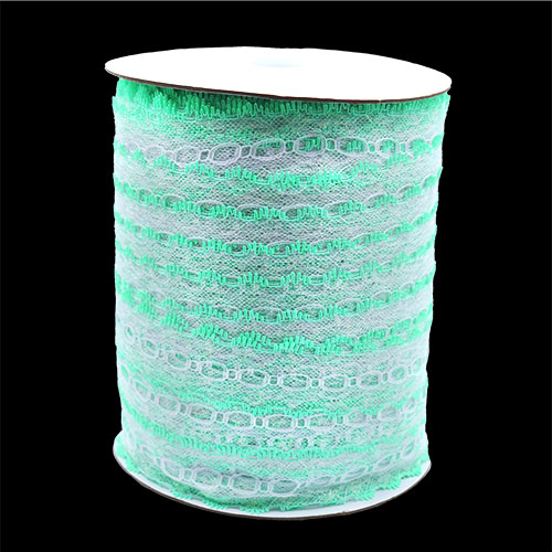 61171 Lace Eyelet 35mm White Mint