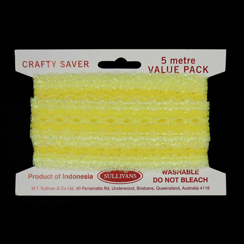 61220 Opal Lace Eyelet 35mm Yellow