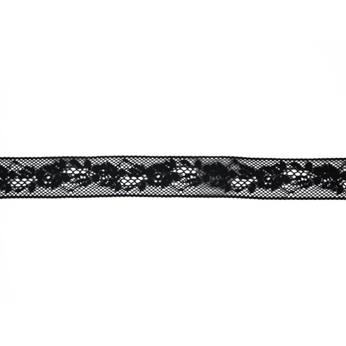 61265 Lace Nylon 25mm Black