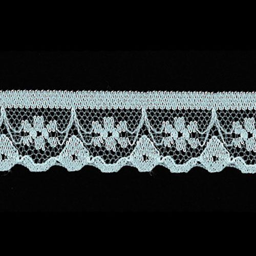 61350 Nylon Lace 20mm Aqua