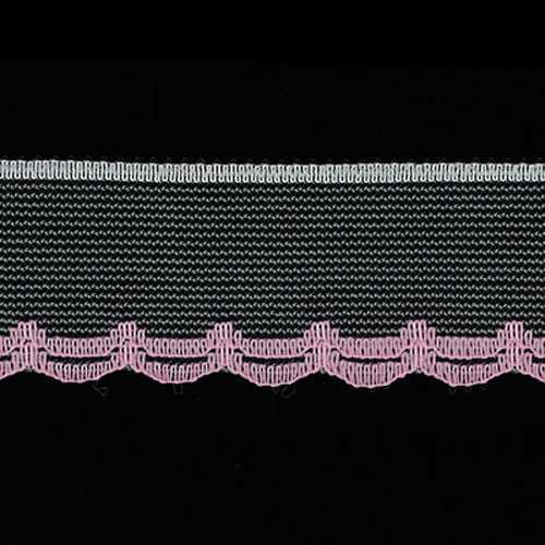 61409 Lace Nylon 23mm White Pink