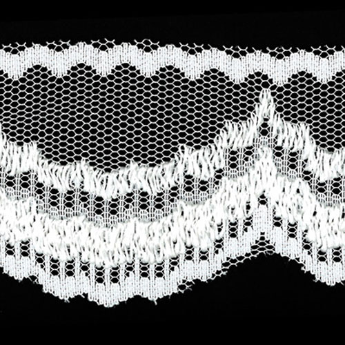 61414 Lace Nylon 60mm White