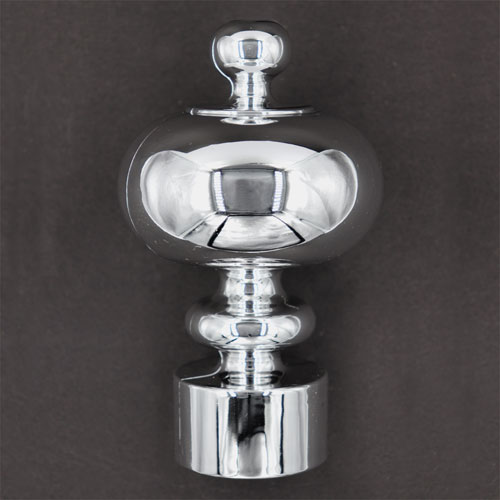 615004 Finial 115mm Polished Silver