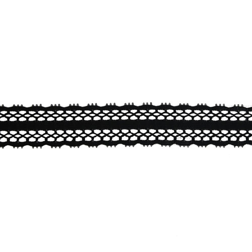 61524 Lace Nylon 20mm Black