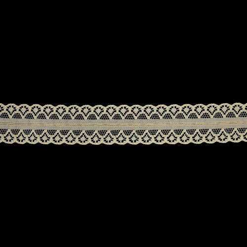 61525 Lace Nylon 30mm Beige