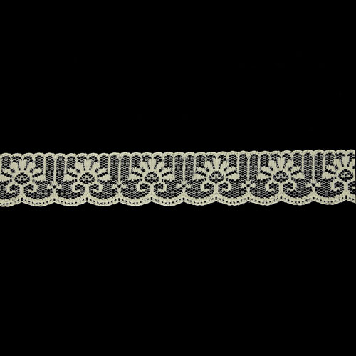 61542 Lace Nylon 30mm Cream