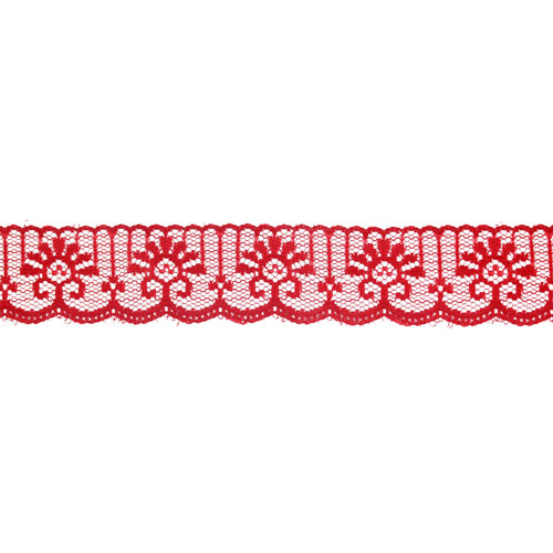 61543 Lace Nylon 30mm Red