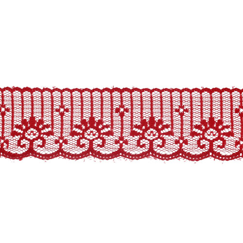 61554 Lace Nylon 50mm Red
