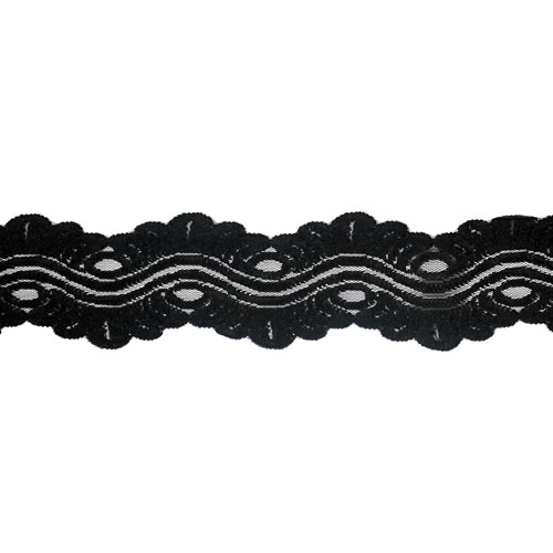 61592 Lace Nylon 60mm Black