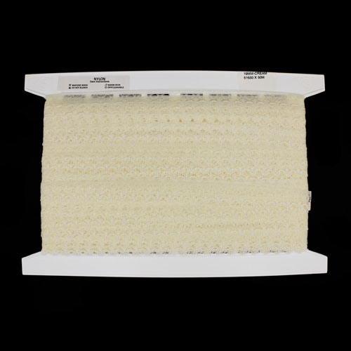 61650 Lace Nylon 19mm Cream