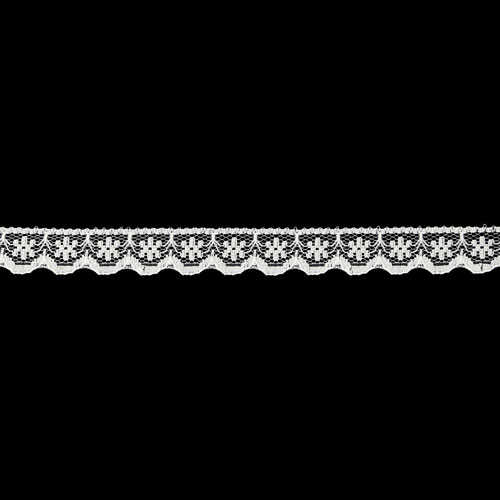 61662 Sullivans 12mm Flat Nylon Lace - Ivory 50mts