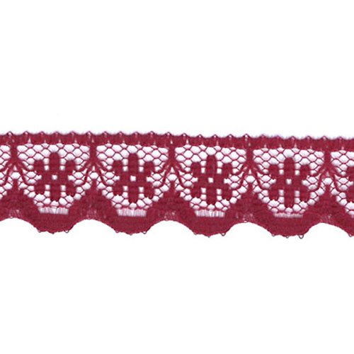 61663 Lace Nylon 12mm Maroon