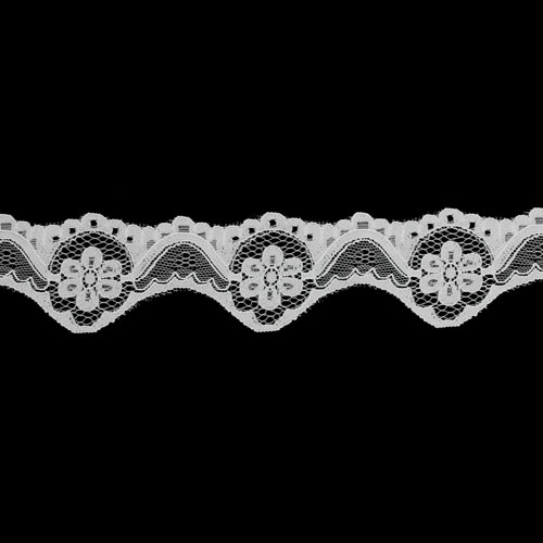 61688 Lace Nylon 43mm White