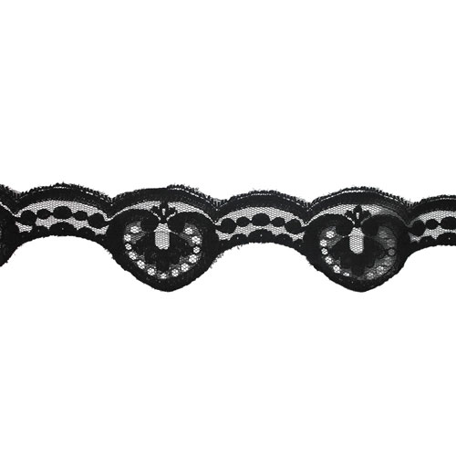 61706 Lace Nylon 66mm Black