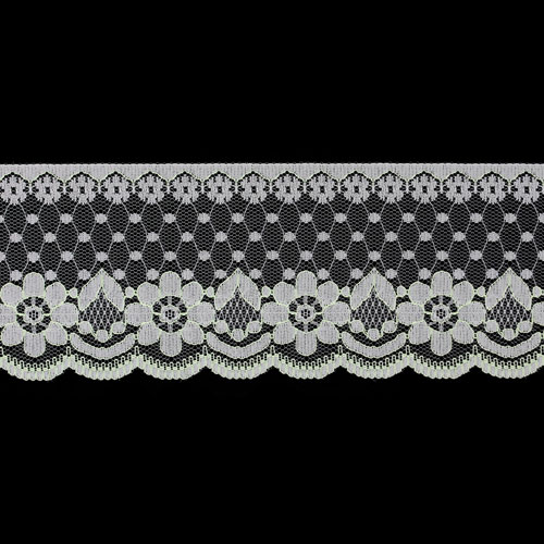 61719 Lace Nylon 68mm White Mint