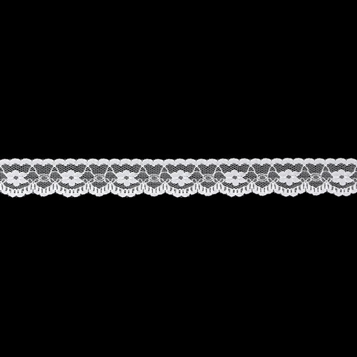 61756 Lace Nylon 22mm White