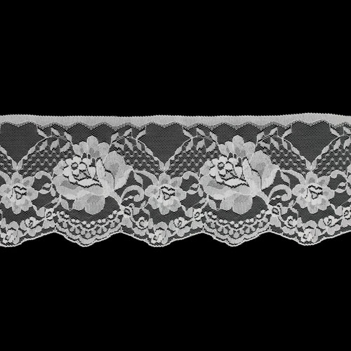 61769 Lace Nylon 100mm White