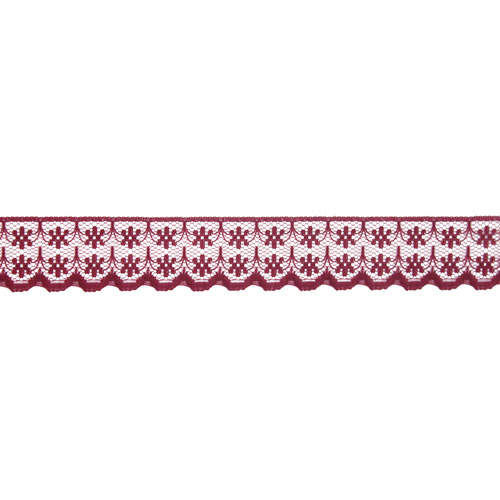 61819 Lace Nylon 20mm Maroon