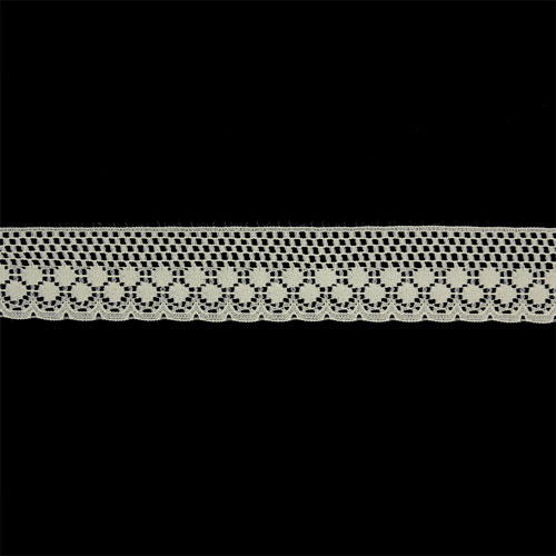 61848 Lace Nylon 30mm Cream