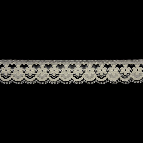 61880 Lace Nylon 30mm Cream