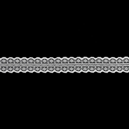 61900 Lace Nylon 25mm White