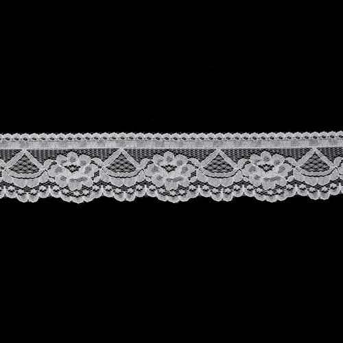 61925 Lace Nylon 36mm White