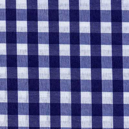 62155 Gingham Cotton Fabric 112cm Royal 1/4 Inch