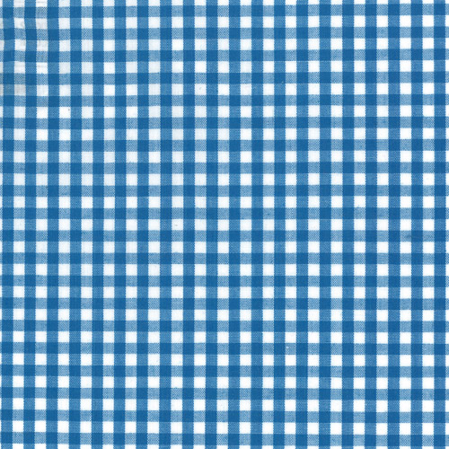 62187 Fabric Gingham 112cm Blue 1/8 Inch
